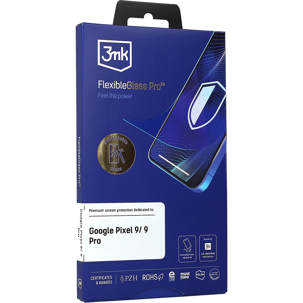 Szkło ochronne, hybrydowe 3mk FlexibleGlass Pro do Google Pixel 9 / Pixel 9 Pro, przezroczyste